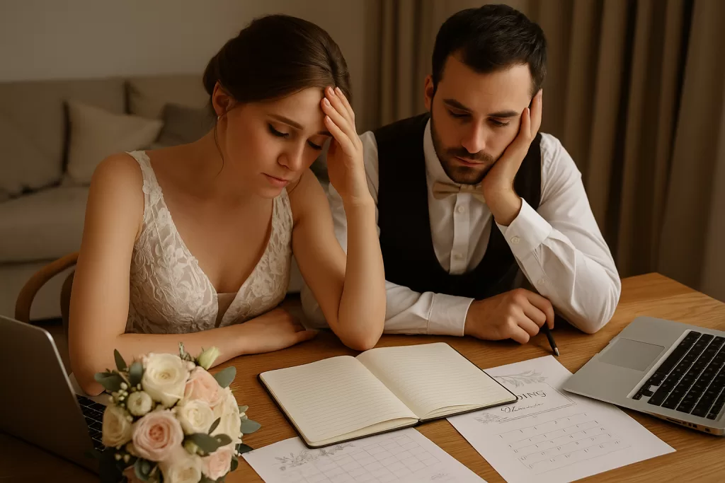 Top greșeli organizare nuntă