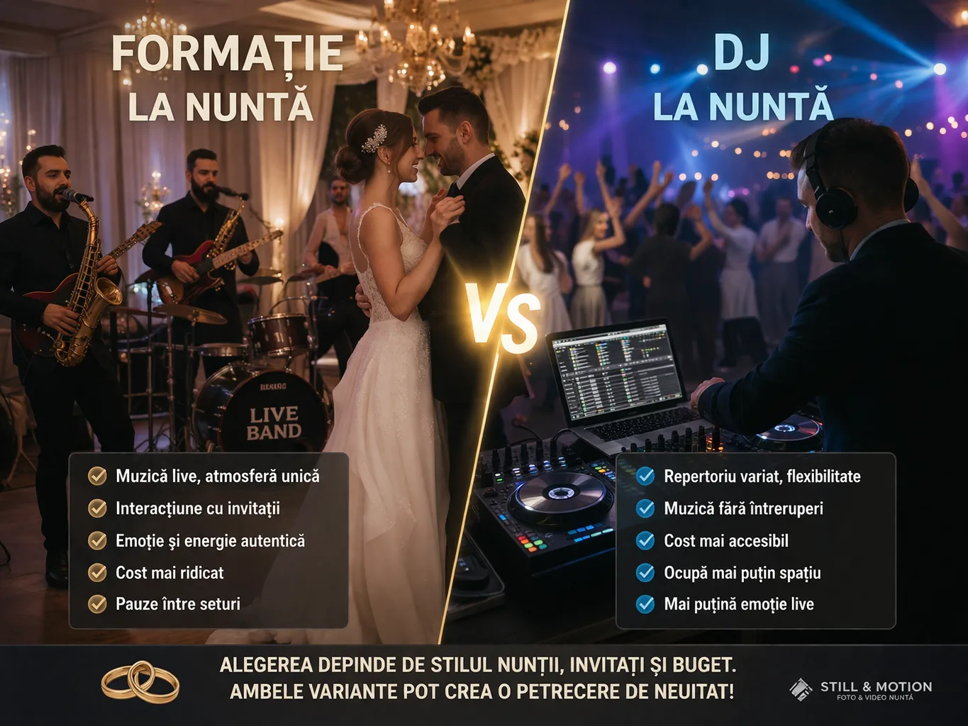 DJ sau formație la nuntă